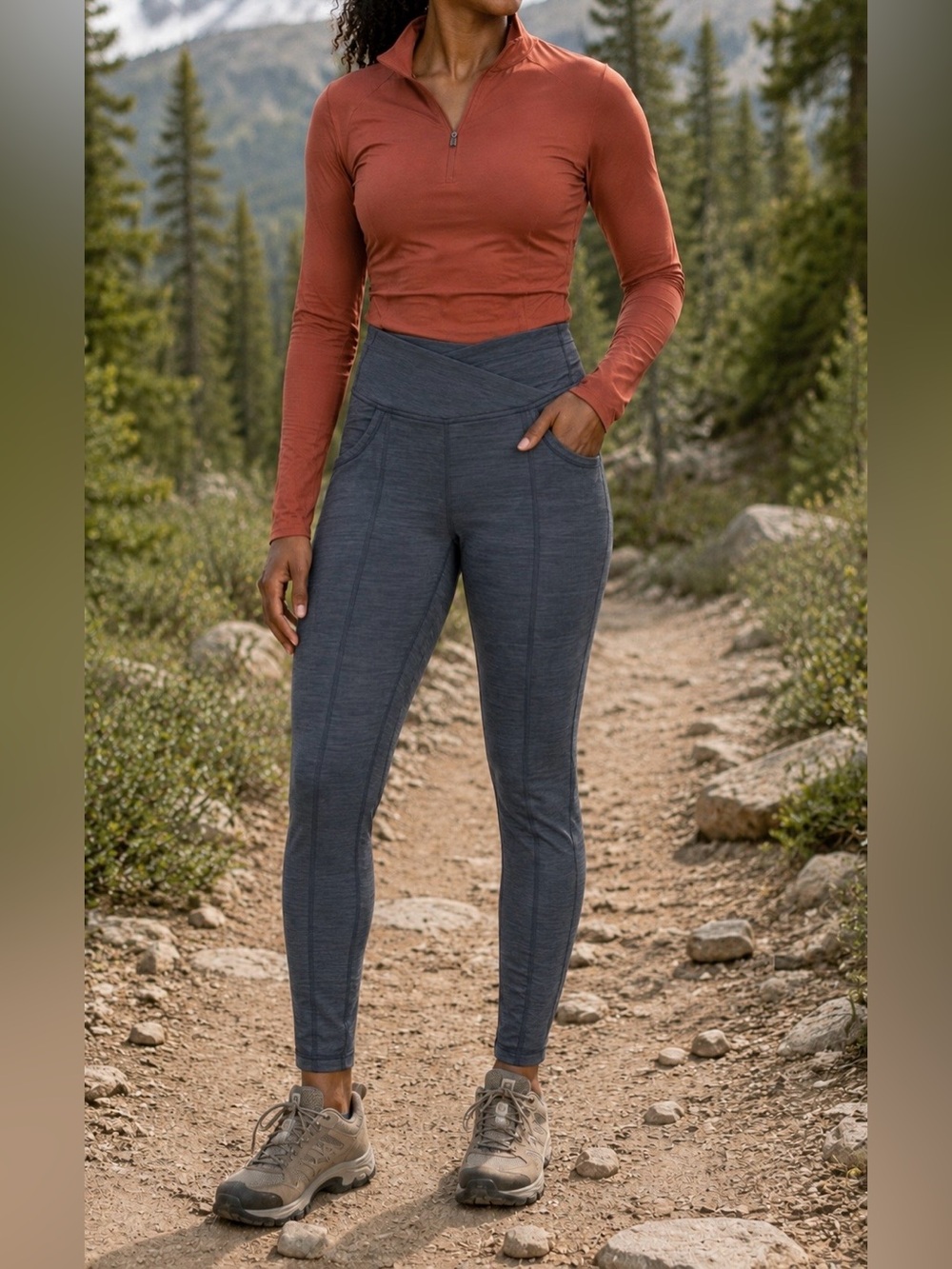 KÜHL Women’s S Black High Rise Pocket‎ Leggings Hiking Trail Travel Pants